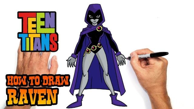 How to Draw Raven | Teen Titans