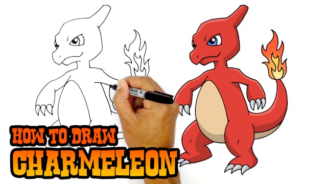 How to Draw Charmeleon | Pokemon