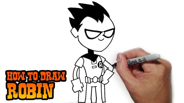 How to Draw Robin | Teen Titans GO!