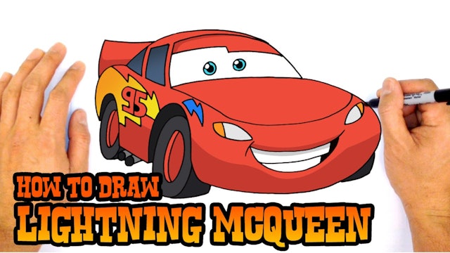 How to Draw Lightning McQueen | Cars