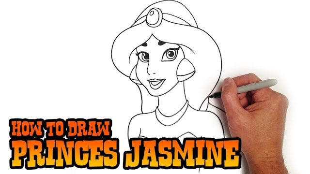 How to Draw Princess Jasmine | Aladdin