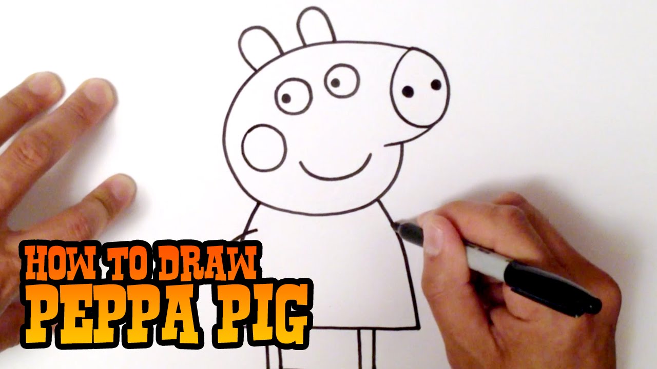How To Draw Daddy Pig From Peppa Pig Step By Step  Daddy Pig Drawing  Easy  YouTube
