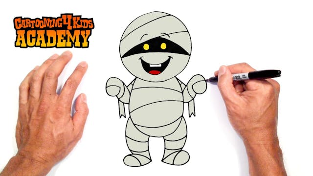 How to Draw a Cartoon Mummy