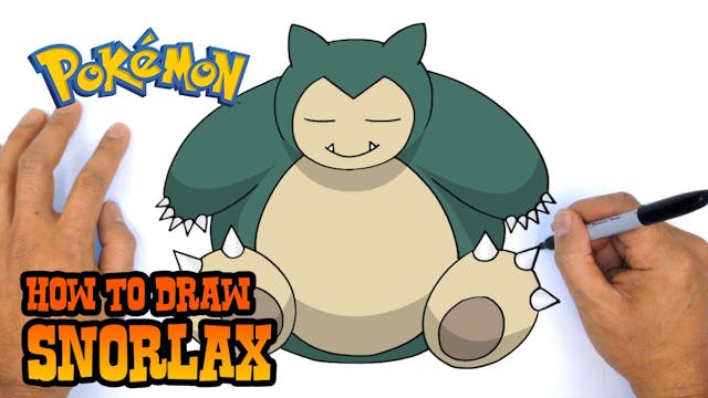 How to Draw Snorlax | Pokemon