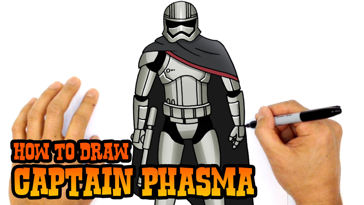 How to Draw Captain Phasma | Star Wars