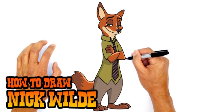 How to Draw Nick Wilde | Zootopia Kids