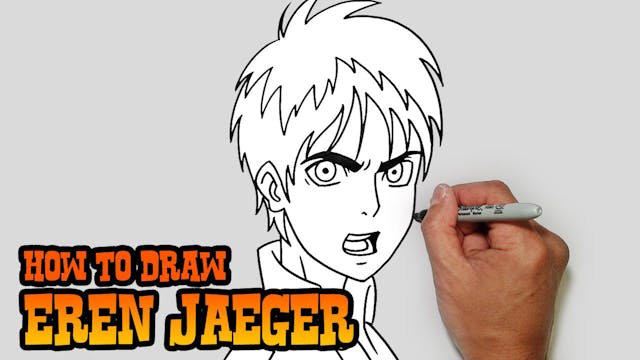 How to Draw Eren Jaeger | Attack on T...