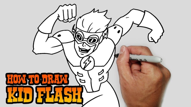 How to Draw Kid Flash | Young Justice