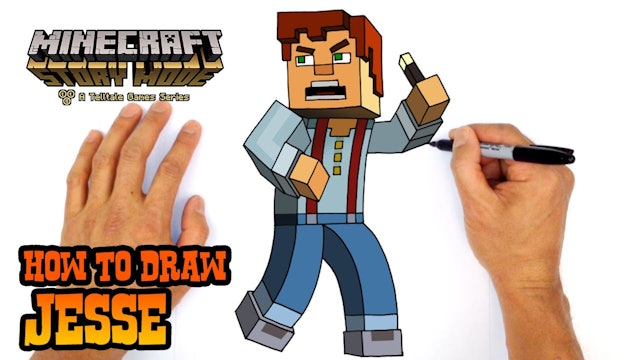 How to Draw Jesse | Minecraft Story Mode