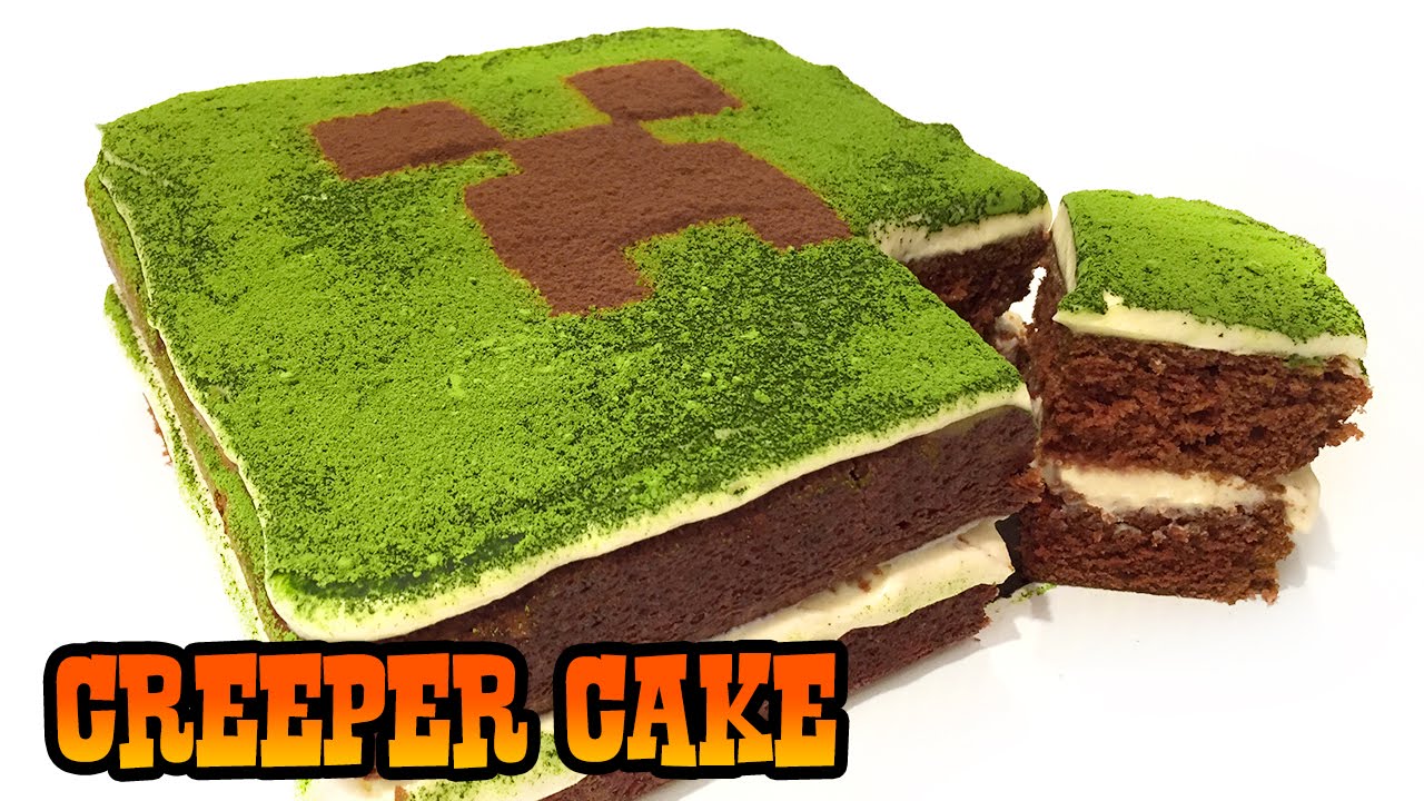 How to Make a Minecraft Creeper Cake | Epic Baking