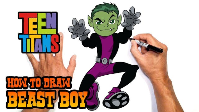 How to Draw Beast Boy | Teen Titans