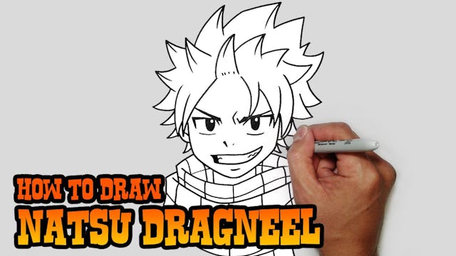 How to Draw Natsu Dragneel | Fairy Tail