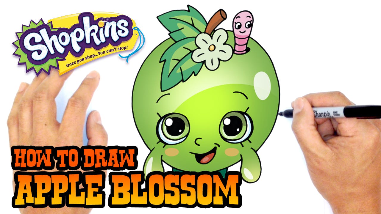 How To Draw Apple Blossom Shopkins Shopkins Characters C4k Academy