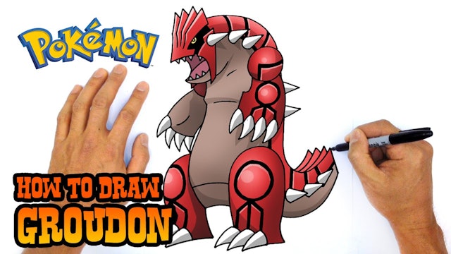 How to Draw Groudon | Pokemon