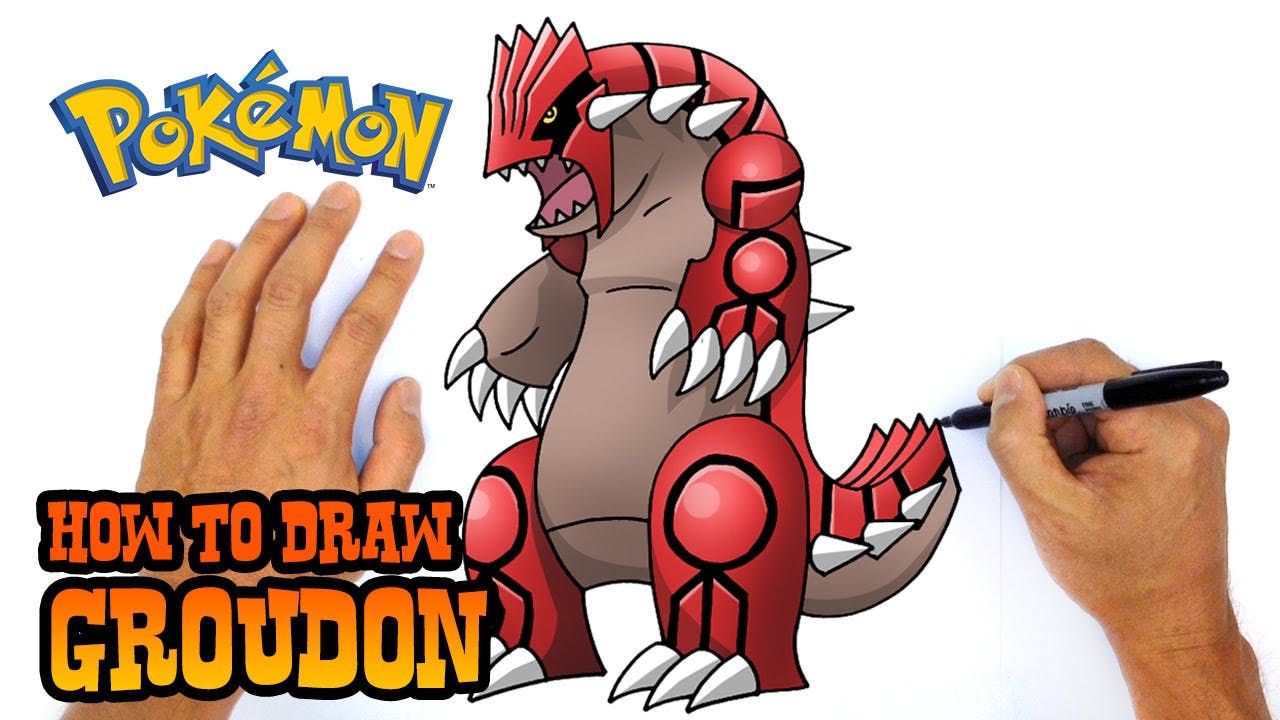 How to Draw Groudon | Pokemon - Pokemon Characters - C4K ACADEMY