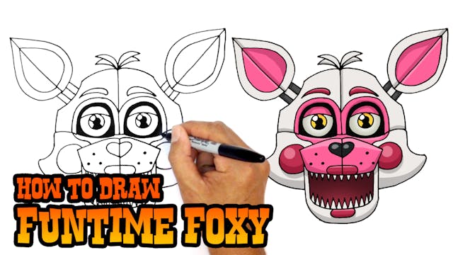 How to Draw Funtime Foxy | FNAF Siste...