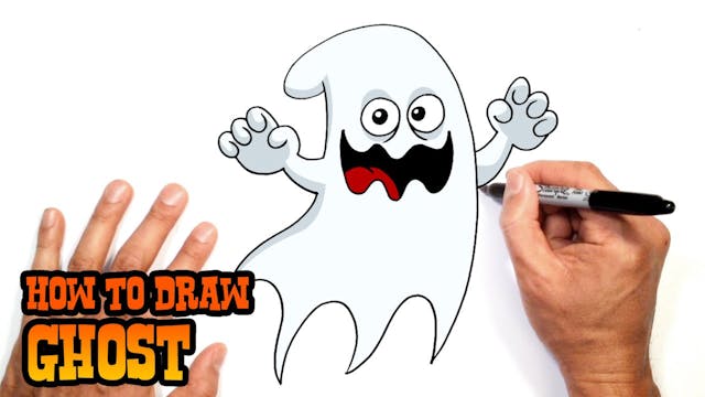 How to Draw a Cartoon Ghost