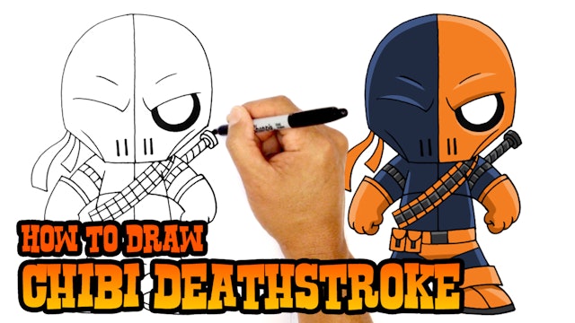 How to Draw Chibi Deathstroke
