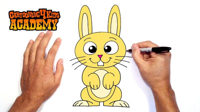 How to Draw a Cartoon Bunny | Beginners Lesson