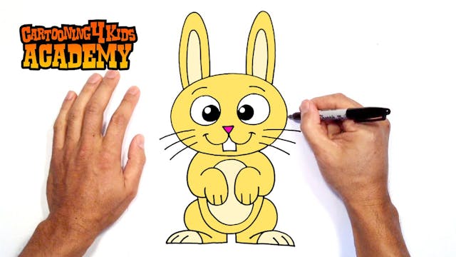 How to Draw a Cartoon Bunny | Beginne...