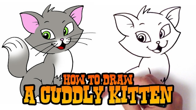 How to Draw a Cartoon Kitten