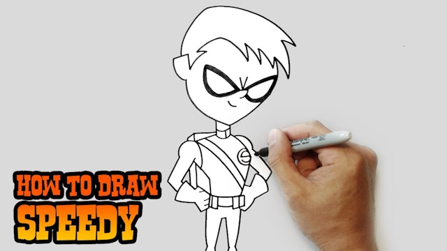 How to Draw Speedy | Teen Titans GO!
