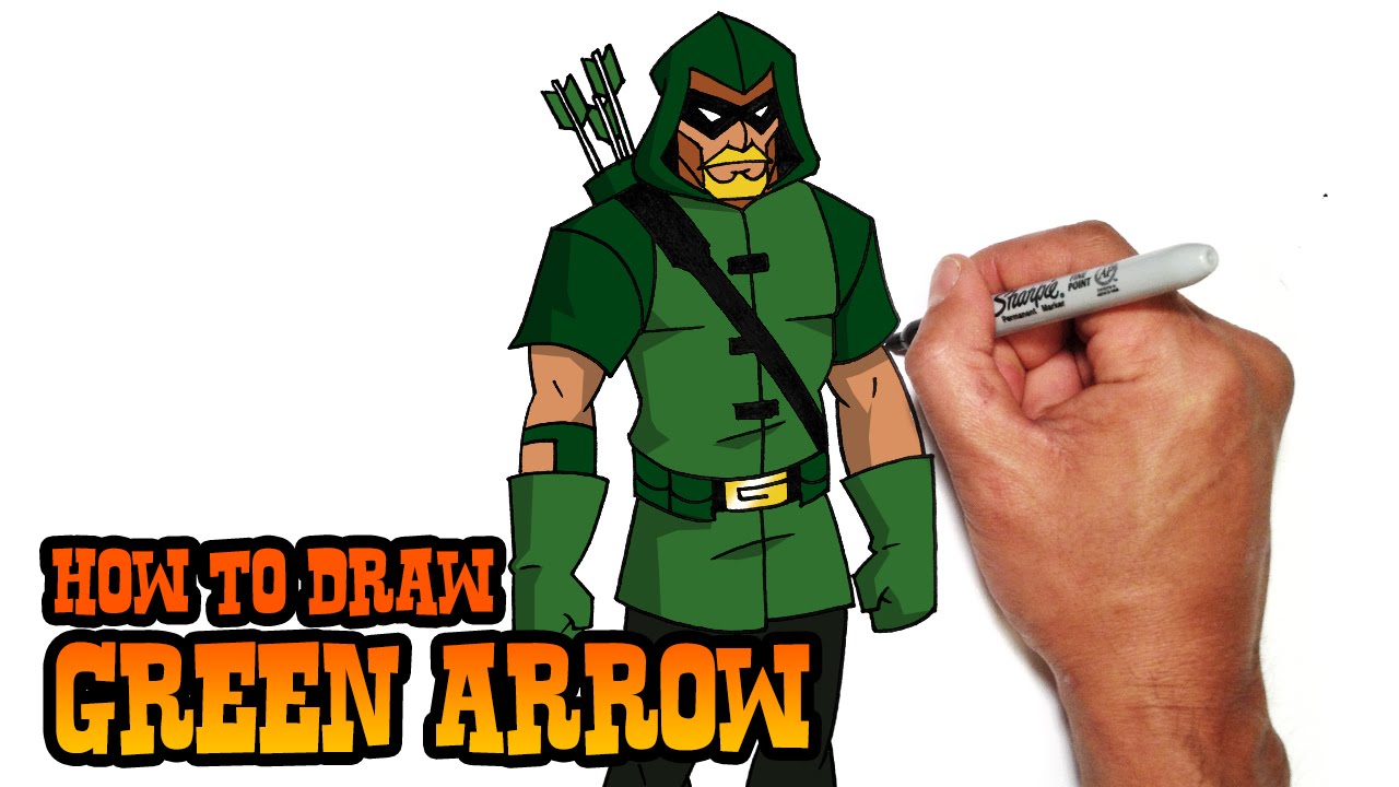 How to Draw Green Arrow | Young Justice