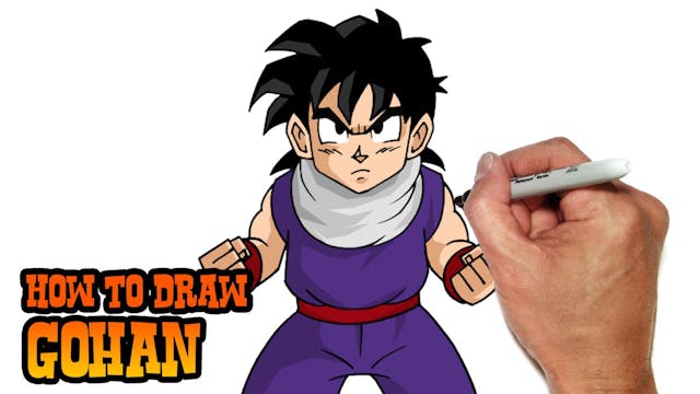 How to Draw Gohan | Dragon Ball Z
