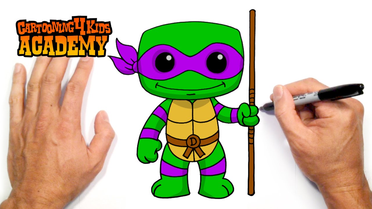 How to Draw Chibi Donatello | TMNT