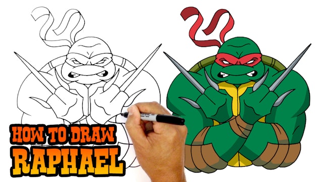 How to Draw Raphael | TMNT