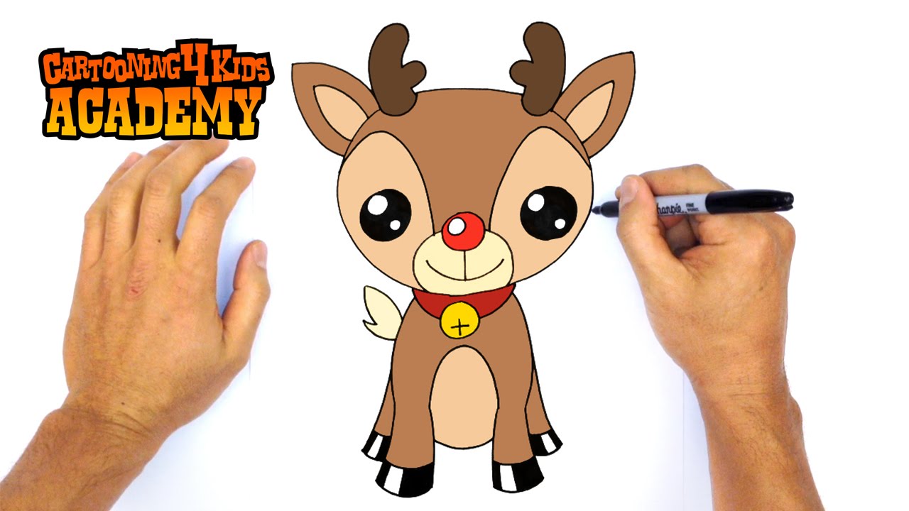 How to Draw Rudolph | Beginners Lesson