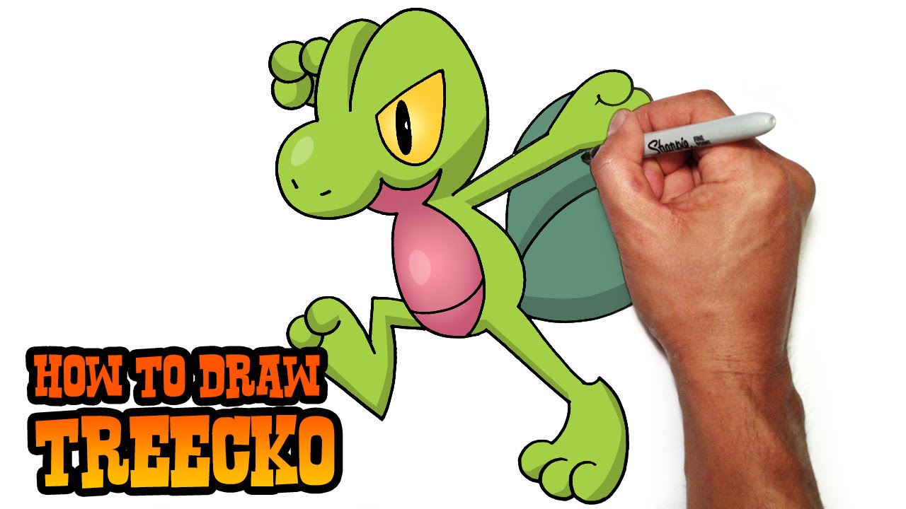 How to Draw Treecko | Pokemon