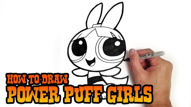 How to Draw Blossom | Power Puff Girls