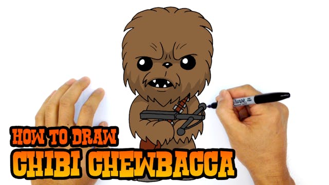 How to Draw Chibi Chewbacca | Star Wars