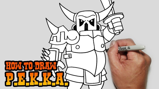 How to Draw P.E.K.K.A. | Clash of Clans
