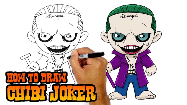 How to Draw Chibi Joker | Suicide Squad