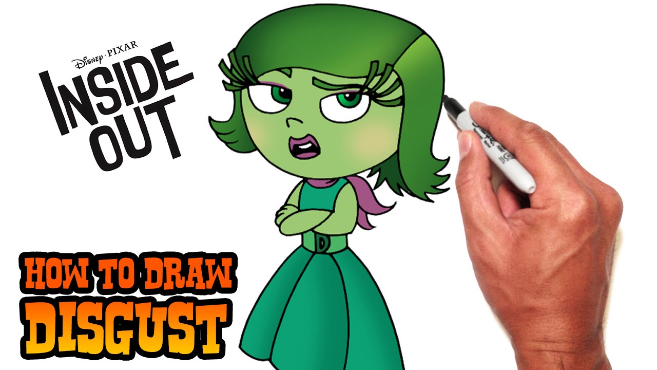 How to Draw Disgust | Inside Out