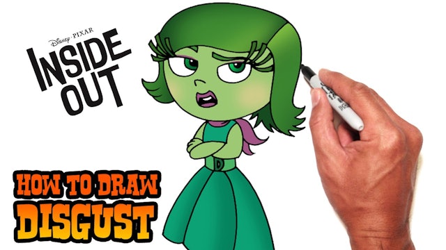 How to Draw Disgust | Inside Out