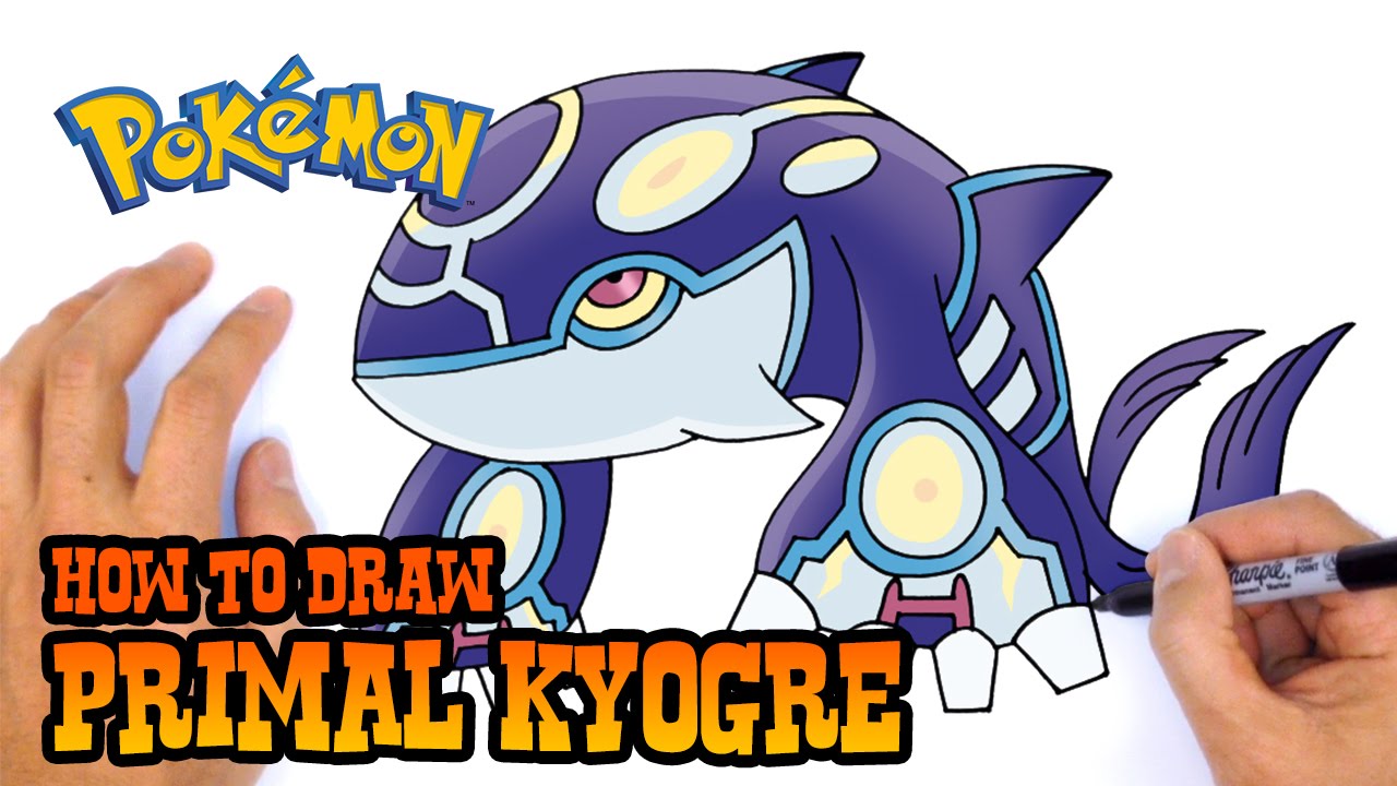 How to Draw Primal Kyogre | Pokemon
