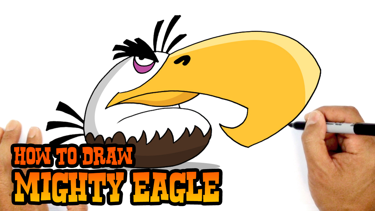How to Draw Mighty Eagle | Angry Birds