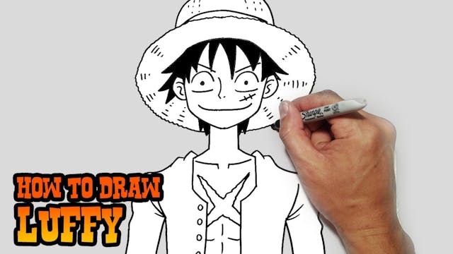 How to Draw Monkey D. Luffy | One Piece