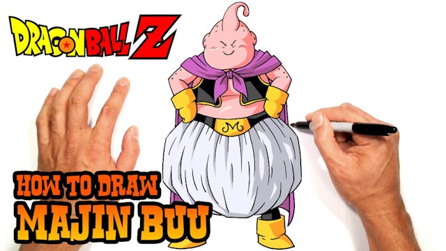 How to Draw Majin Buu | Dragon Ball Z