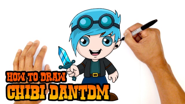 How to Draw DanTDM | The Diamond Minecart