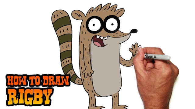 How to Draw Rigby | Regular Show