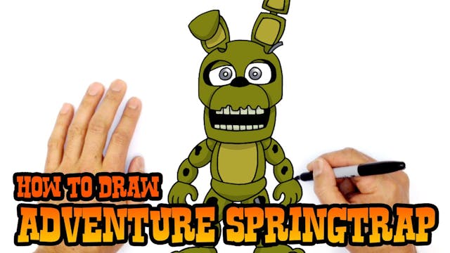 How to Draw Adventure Springtrap | FN...