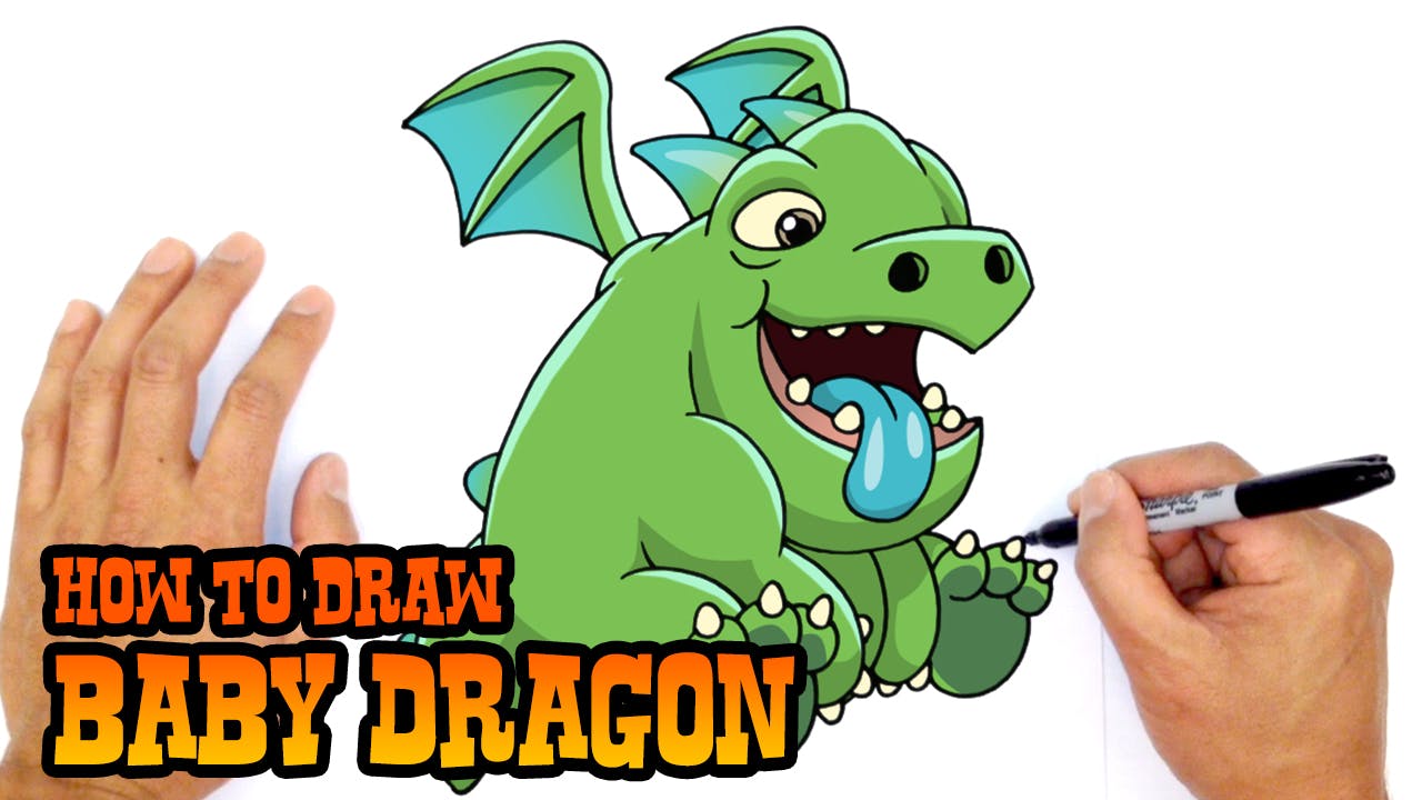 dragon clash of clans drawing