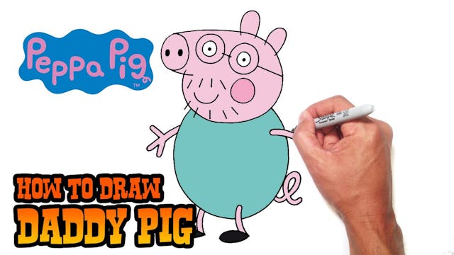 How to Draw Daddy Pig | Peppa Pig