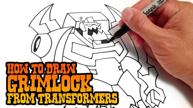 How to Draw Grimlock | Transformers