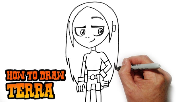 How to Draw Terra | Teen Titans GO!
