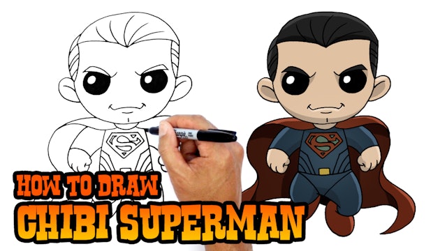 How to Draw Chibi Superman | Dawn of Justice